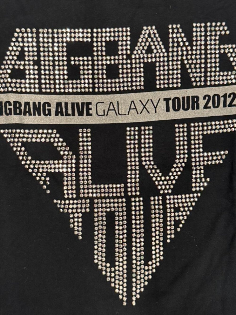 2012 Big Bang Alive Galaxy Tour Bedazzled T‑Shirt - Picture 3 of 5